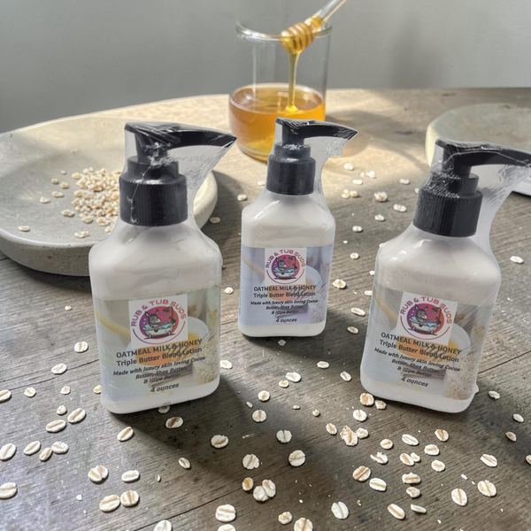 Triple Butter Blend Lotion 4oz -Oatmeal Milk and Honey