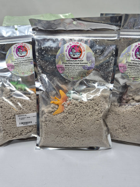 Bath Fizzie Crumbles- Dinosaur Poop (8oz)