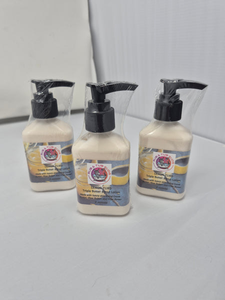Triple Butter Blend Lotion 4oz- Lemon Curd