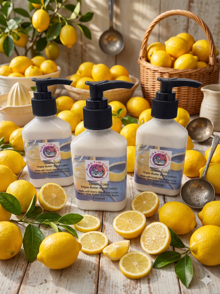 Triple Butter Blend Lotion 4oz- Lemon Curd