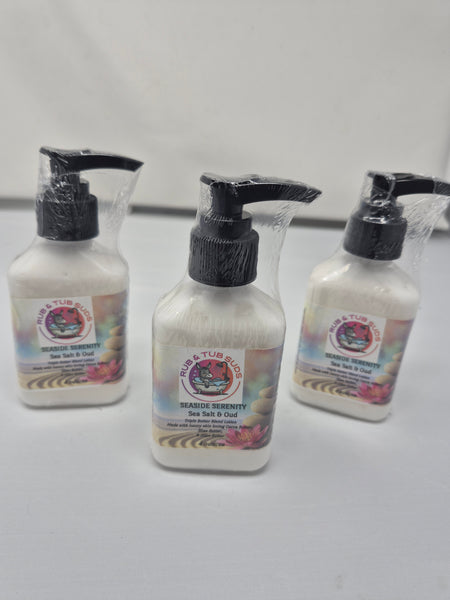 Triple Butter Blend Lotion 4oz- Seaside Serenity