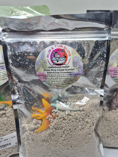 Bath Fizzie Crumbles- Dinosaur Poop (8oz)