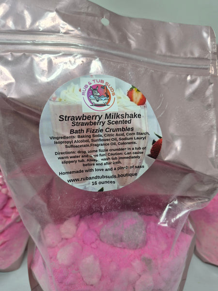 Bath Crumble- Strawberry Milkshake (16oz)