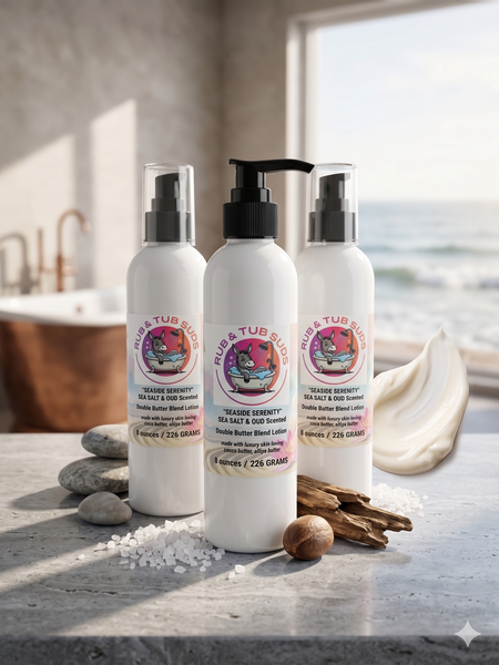 Triple Butter Blend Lotion 8oz- Seaside Serenity