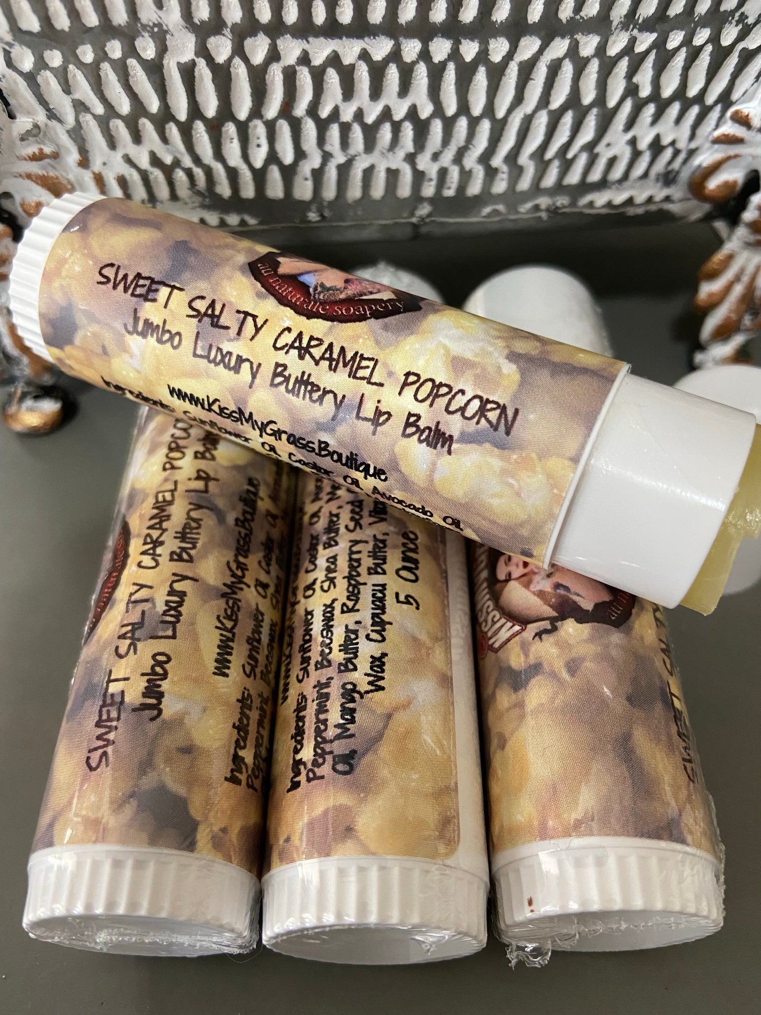 Lip Balm Caramel Popcorn